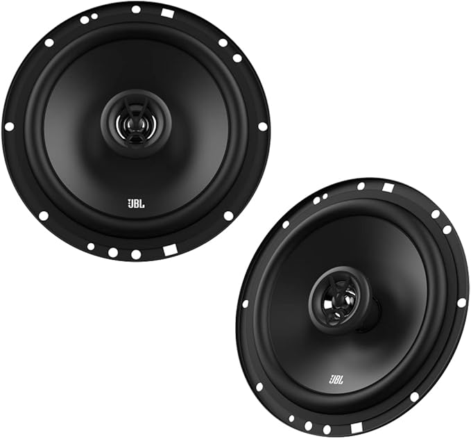 JBL Stage1 61F 2-Wege Auto Lautsprecher Set von Harman Kardon - 200 Watt KFZ Auto Boxen 40 Watt RMS - 2 stück Car HiFi JBL Box groß 16,5cm | 165mm | 6,5 Zoll, Schwarz