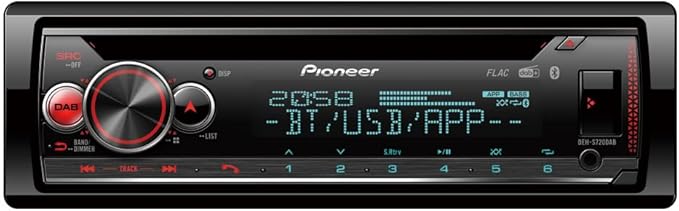 Pioneer DEH-S720DAB, 2-DIN Autoradio, CD-Tuner mit FM und DAB+, Bluetooth, MP3, USB und AUX-Eingang, RGB-Beleuchtung, Freisprecheinrichtung, Smart Sync App, 13-Band-Equalizer