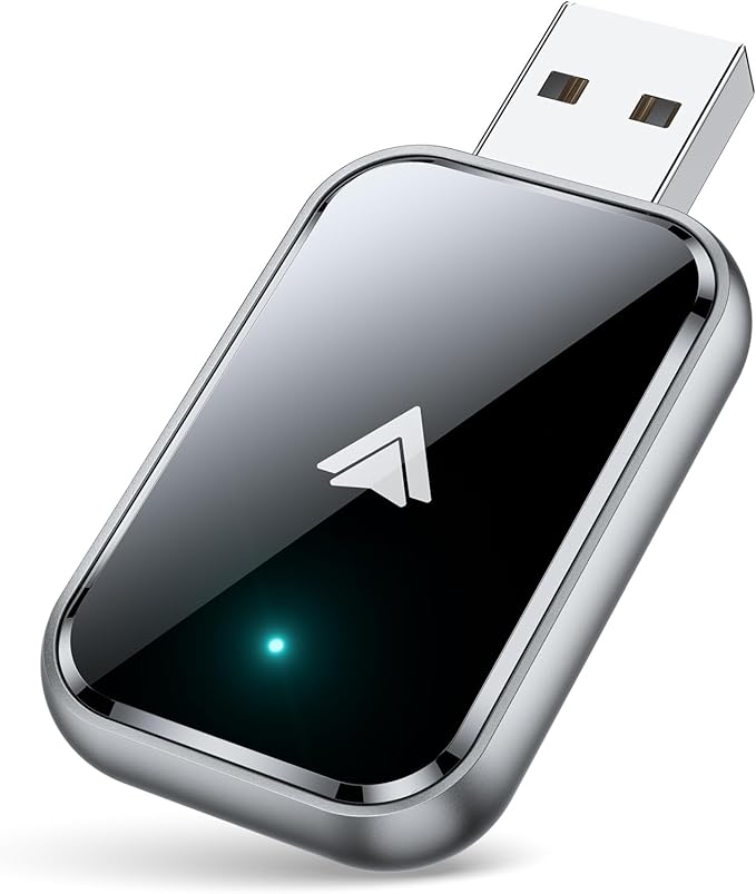 AIZEO Android Auto Wireless Adapter, Konvertieren Sie Wired Android Auto in Wireless, Superschnelle & Stabil, Mini Wireless Android Auto Adapter für Autos mit Wired Android Auto & Android Phone