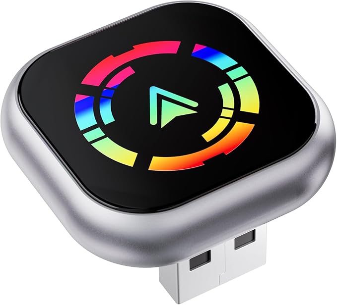 Wireless Carplay Adapter, 2 in 1 Android Auto&Carplay Wireless Adapter, Upgrade auf kabelloses CarPlay mit USB/Type-C, Plug & Play, Kompatibel mit iOS10+ Android11+ und Autos ab 2016