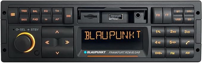 Blaupunkt Frankfurt RCM 82 DAB,1-DIN Autoradio, DAB+, Bluetooth, AUX; USB, SD-Karteneingang, Lenkradfernbedienung, Freisprecheinrichtung, Equalizer, 200 Watt, schwarz