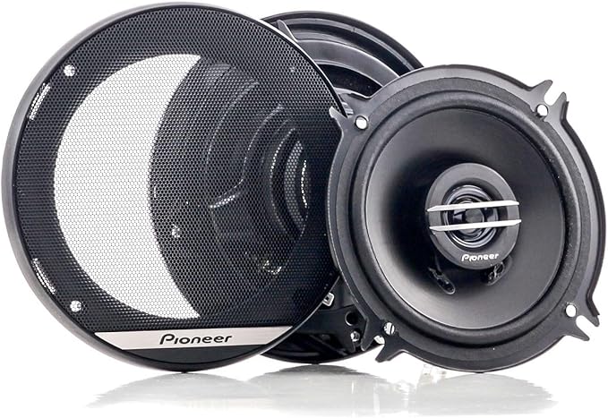 Pioneer TS-G1320F 13 cm 2-Weg-Koaxiallautsprecher Set mit 2 Lautsprechern (je 250 W max., 35 W Sinus), kraftvoller Klang, hoher Wirkungsgrad, 44.3 mm Einbautiefe, 121 mm Einbauausschnitt, mit Gitter