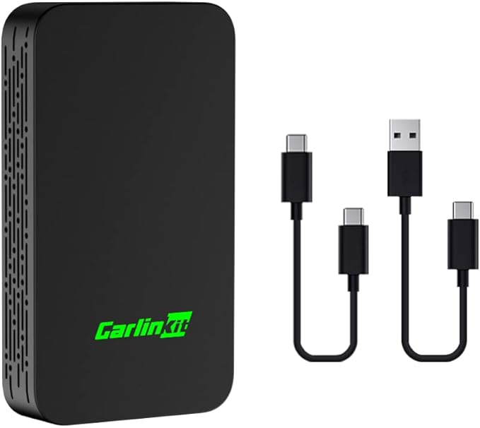 Carlinkit 5.0 Wireless CarPlay und Android Auto 2 in 1 Adapter,Geeignet für Autos mit eingebauten in Apple CarPlay und Android Auto,Convert Wired carplay to Wireless,Wired AA to Wireless Android Auto