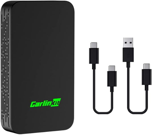 Carlinkit 5.0 Wireless CarPlay und Android Auto 2 in 1 Adapter,Geeignet für Autos mit eingebauten in Apple CarPlay und Android Auto,Convert Wired carplay to Wireless,Wired AA to Wireless Android Auto