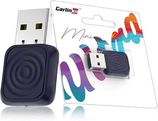 Carlinkit Mini Ultra CarPlay Wireless Adapter für iPhone, Wireless Android Auto Adapter, konvertiert kabelgebundenes zu Wireless CarPlay und Android Auto, Plug-and-Play Setup, kompatibel mit Autos ab