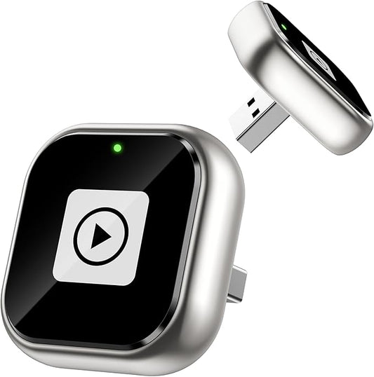 ENOMIR Wireless CarPlay Adapter, Plug und Play, Sie Wired Android Auto/Carplay in Wireless, Superschnelle und Stabil, Typ-C/USB Adapter Kompatibel mit Android & iOS Phone