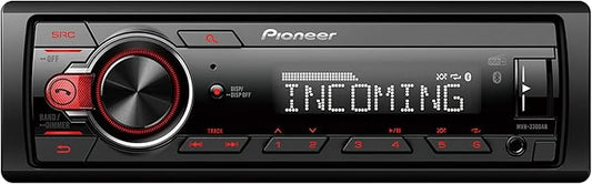 Pioneer MVH-330DAB-AN, 1DIN Autoradio mit RDS und DAB+, USB, AUX-Eingang, Bluetooth, geringe Einbautiefe, inklusive DAB-Antenne