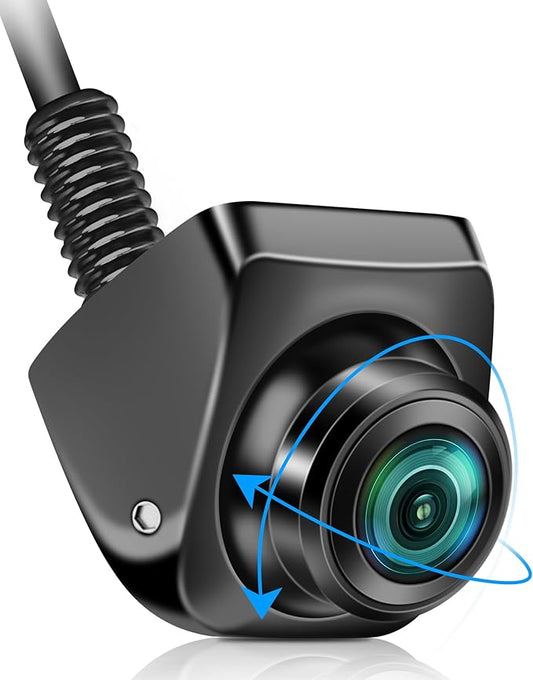 Vtopek Rückfahrkamera AHD 1080P Rückfahrkamera Auto 360° Drehbar Auto Rückfahrkamera Nachrüsten 170° Weitwinkel Nachtsicht IP69 Wasserdichte Universal NTSC Rückfahrkameras für Wohnmobil SUV Pickup Van