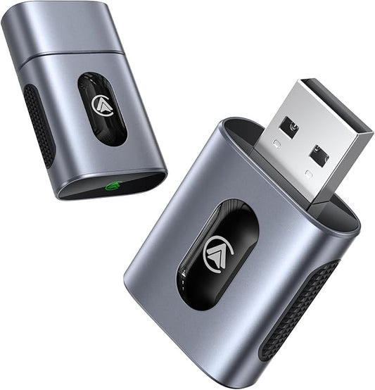 Jumpeak 2-in-1 CarPlay & Android Auto Wireless Adapter - Upgrade von Wired auf Wireless, Plug und Play, Mini & Stabil, kompatibel mit Autos mit Wired CarPlay/Android Auto & iPhone iOS 10+/Android 11+