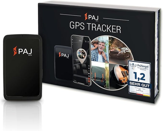PAJ GPS - Allround Finder - GPS Tracker für Kinder, Senioren, Autos, Motorräder, Echtzeitortung, bis zu 60 Tage Akkulaufzeit, Ortungsgerät für Diebstahlschutz, Alarmbenachrichtigungen, mit SOS Knopf